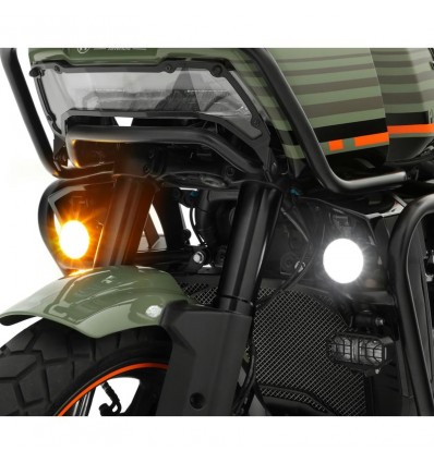 Coppia di faretti led multifunzione Wunderlich Dayron per Harley Davidson Pan America Coppia di faretti led multifunzione Wunderlich Dayron per Harley Davidson Pan America