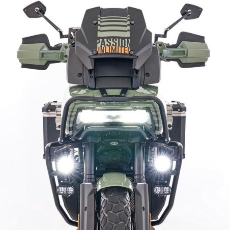 Coppia di faretti led multifunzione Wunderlich Dayron per Harley Davidson Pan America Coppia di faretti led multifunzione Wunderlich Dayron per Harley Davidson Pan America