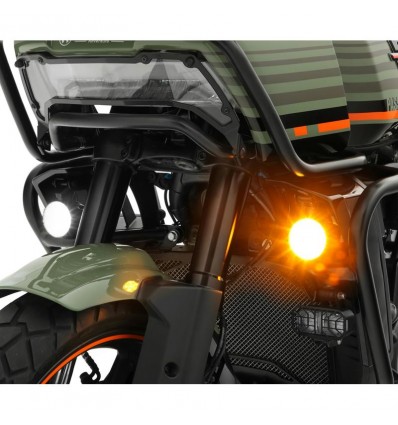 Coppia di faretti led multifunzione Wunderlich Dayron per Harley Davidson Pan America Coppia di faretti led multifunzione Wunderlich Dayron per Harley Davidson Pan America
