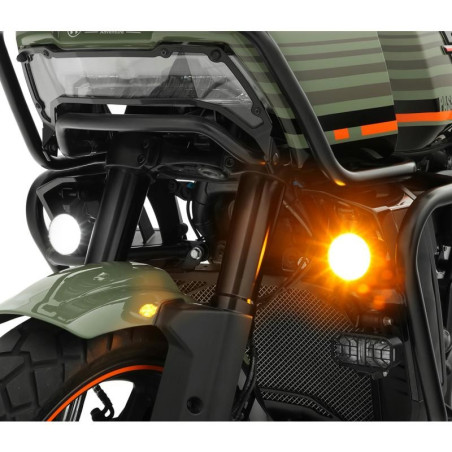 Coppia di faretti led multifunzione Wunderlich Dayron per Harley Davidson Pan America Coppia di faretti led multifunzione Wunderlich Dayron per Harley Davidson Pan America