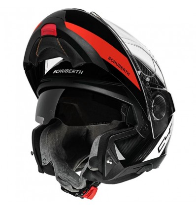 Casco apribile Schuberth C4 Pro Carbon 3K Avio Red Casco apribile Schuberth C4 Pro Carbon 3K Avio Red