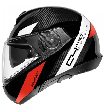 Casco apribile Schuberth C4 Pro Carbon 3K Avio Red Casco apribile Schuberth C4 Pro Carbon 3K Avio Red
