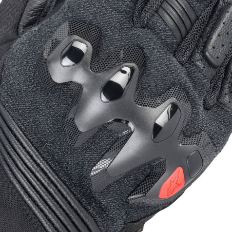Guanti da moto Alpinestars Halo in pelle neri Guanti da moto Alpinestars Halo in pelle neri