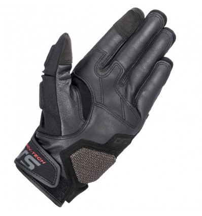 Guanti da moto Alpinestars Halo in pelle neri e blu Guanti da moto Alpinestars Halo in pelle neri e blu