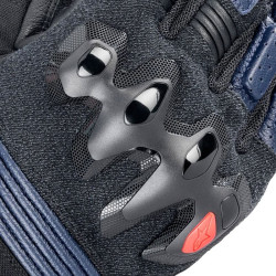 Guanti da moto Alpinestars Halo in pelle neri e blu Guanti da moto Alpinestars Halo in pelle neri e blu