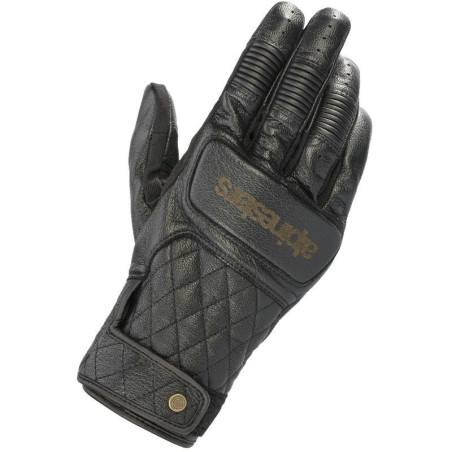 Guanti da moto Alpinestars Brass in pelle nera Guanti da moto Alpinestars Brass in pelle nera