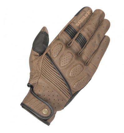 Guanti da moto Alpinestars Crazy Eight in pelle marrone
