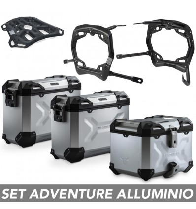 Kit valigie SW-Motech Trax Adv alluminio per Suzuki V-Strom 800 DE