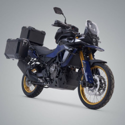 Kit valigie SW-Motech Trax Adv alluminio nero per Suzuki V-Strom 800 DE Kit valigie SW-Motech Trax Adv alluminio nero per Suzuki V-Strom 800 DE