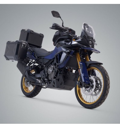 Kit valigie SW-Motech Trax Adv alluminio nero per Suzuki V-Strom 800 DE Kit valigie SW-Motech Trax Adv alluminio nero per Suzuki V-Strom 800 DE