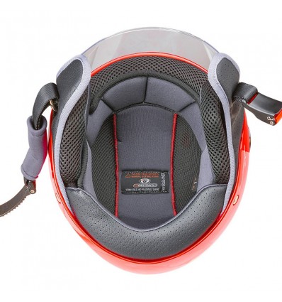 Casco da bambino Gary G01 rosso lucido con adesivi Casco da bambino Gary G01 rosso lucido con adesivi