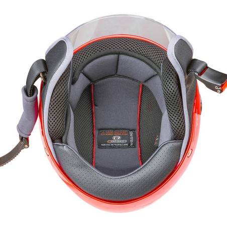 Casco da bambino Gary G01 rosso lucido con adesivi Casco da bambino Gary G01 rosso lucido con adesivi