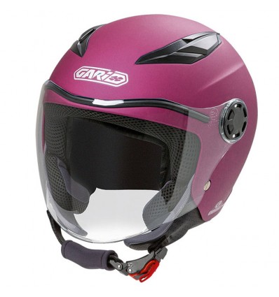 Casco da bambino Gary G01 fucsia opaco con adesivi Casco da bambino Gary G01 fucsia opaco con adesivi