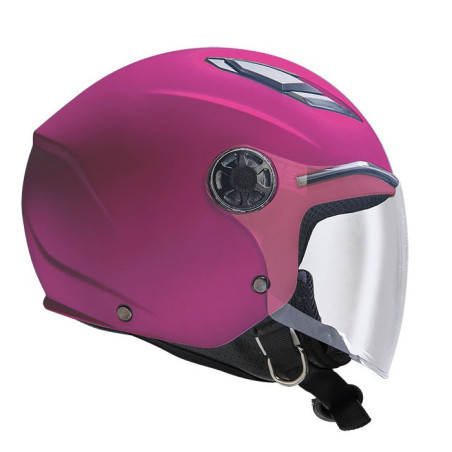 Casco da bambino Gary G01 fucsia opaco con adesivi Casco da bambino Gary G01 fucsia opaco con adesivi