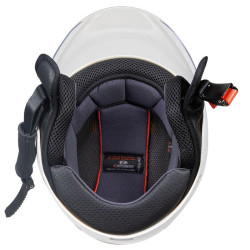 Casco da bambino Gary G01 bianco opaco con adesivi Casco da bambino Gary G01 bianco opaco con adesivi