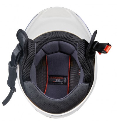 Casco da bambino Gary G01 bianco opaco con adesivi Casco da bambino Gary G01 bianco opaco con adesivi