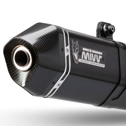 Terminale Mivv Speed Edge Inox Black per Suzuki V-Strom 800 DE Terminale Mivv Speed Edge Inox Black per Suzuki V-Strom 800 DE