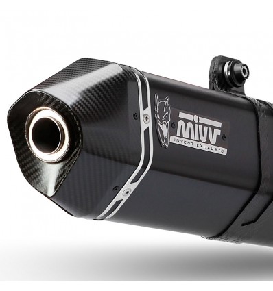 Terminale Mivv Speed Edge Inox Black per Suzuki V-Strom 800 DE Terminale Mivv Speed Edge Inox Black per Suzuki V-Strom 800 DE
