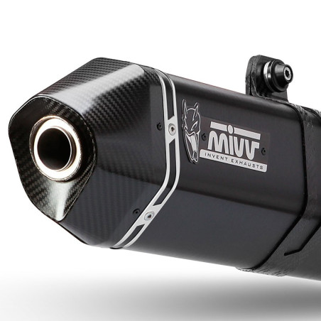 Terminale Mivv Speed Edge Inox Black per Suzuki V-Strom 800 DE Terminale Mivv Speed Edge Inox Black per Suzuki V-Strom 800 DE