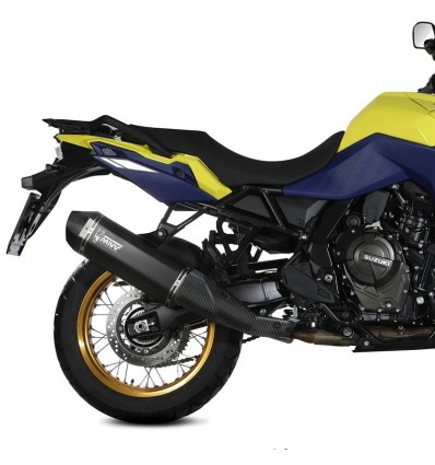 Terminale Mivv Speed Edge Inox Black per Suzuki V-Strom 800 DE Terminale Mivv Speed Edge Inox Black per Suzuki V-Strom 800 DE