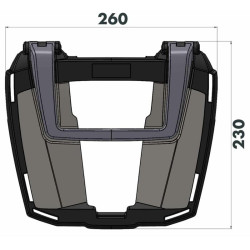 Portapacchi Hepco & Becker Easy Rack per Suzuki GSX-8S Portapacchi Hepco & Becker Easy Rack per Suzuki GSX-8S