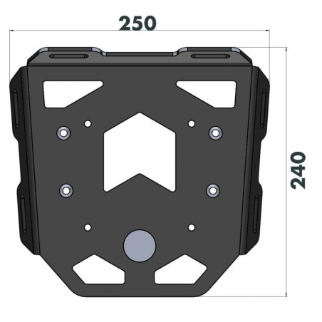 Portapacchi Hepco & Becker Mini Rack per Suzuki GSX-8S Portapacchi Hepco & Becker Mini Rack per Suzuki GSX-8S