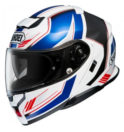 Casco Shoei Neotec 3 apribile Grasp TC-10 bianco, blu e rosso Casco Shoei Neotec 3 apribile Grasp TC-10 bianco, blu e rosso
