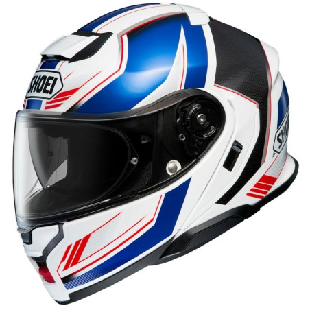 Casco Shoei Neotec 3 apribile Grasp TC-10 bianco, blu e rosso Casco Shoei Neotec 3 apribile Grasp TC-10 bianco, blu e rosso