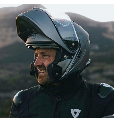 Casco Shoei Neotec 3 apribile Satori TC-5 nero e bianco opachi Casco Shoei Neotec 3 apribile Satori TC-5 nero e bianco opachi