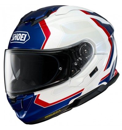 Casco Shoei GT Air 3 Realm TC-10 bianco, blu e rosso lucidi