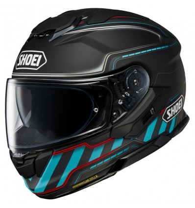 Casco Shoei GT Air 3 Discipline TC-2 nero e azzurro