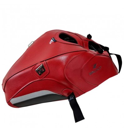 Copriserbatoio Bagster per Kawasaki Z900 in similpelle rosso, nero e grigio