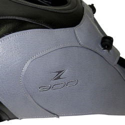 Copriserbatoio Bagster per Kawasaki Z900 in similpelle nero e acciaio