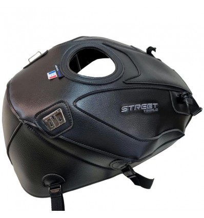 Copriserbatoio Bagster per Triumoh Street Triple 765 in similpelle nero Copriserbatoio Bagster per Triumoh Street Triple 765 in similpelle nero