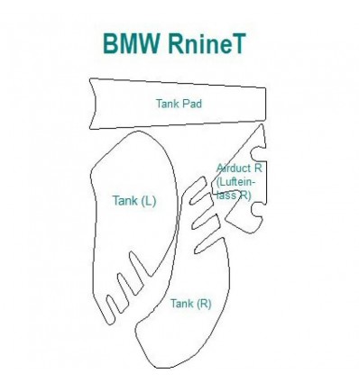 Pellicole protettive Wunderlich per serbatoio BMW R-Nine T Pellicole protettive Wunderlich per serbatoio BMW R-Nine T