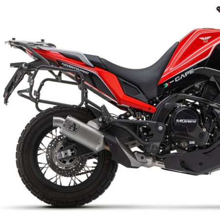 Terminale Arrow Indy Race Alluminium Dark per Moto Morini X-Cape 650 Terminale Arrow Indy Race Alluminium Dark per Moto Morini X-Cape 650