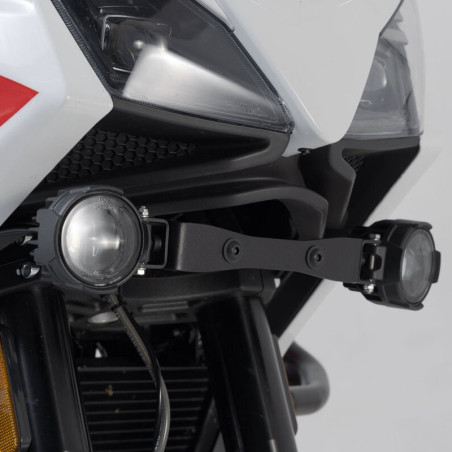 Staffe per faretti SW-Motech su Moto Morini X-Cape 650 Staffe per faretti SW-Motech su Moto Morini X-Cape 650