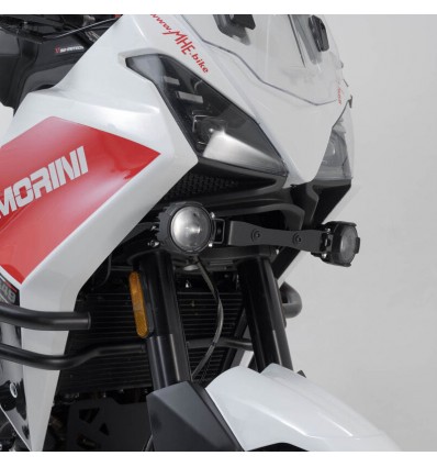 Staffe per faretti SW-Motech su Moto Morini X-Cape 650 Staffe per faretti SW-Motech su Moto Morini X-Cape 650