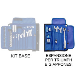 Set attrezzi aggiuntivo SBV per moto Triumph e giapponesi Set attrezzi aggiuntivo SBV per moto Triumph e giapponesi