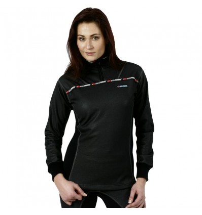 Maglia termica Antifreeze donna nera con lampo Maglia termica Antifreeze donna nera con lampo