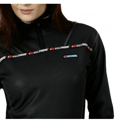 Maglia termica Antifreeze donna nera con lampo Maglia termica Antifreeze donna nera con lampo