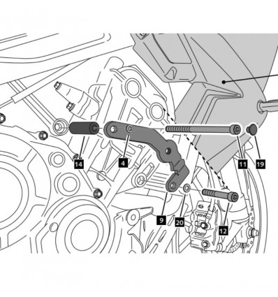 Tamponi paratelaio Puig R19 per Honda CBR 650R dal 2024 Tamponi paratelaio Puig R19 per Honda CBR 650R dal 2024