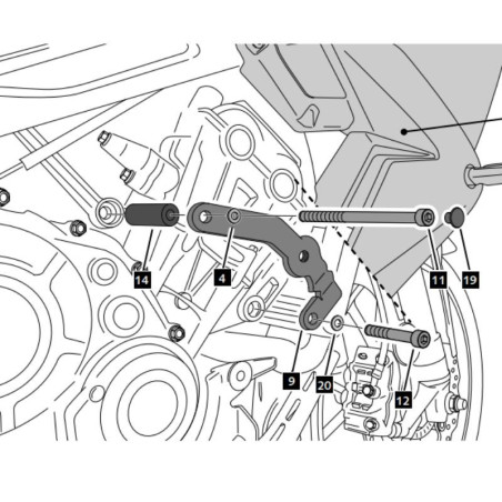 Tamponi paratelaio Puig R19 per Honda CBR 650R dal 2024 Tamponi paratelaio Puig R19 per Honda CBR 650R dal 2024
