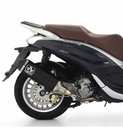 Terminale Arrow Urban Alu Dark per Piaggio Beverly 300 HPE Terminale Arrow Urban Alu Dark per Piaggio Beverly 300 HPE
