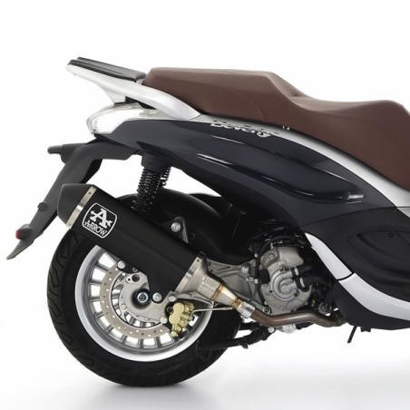 Terminale Arrow Urban Alu Dark per Piaggio Beverly 300 HPE Terminale Arrow Urban Alu Dark per Piaggio Beverly 300 HPE