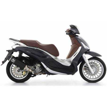 Terminale Arrow Urban Alu Dark per Piaggio Beverly 300 HPE Terminale Arrow Urban Alu Dark per Piaggio Beverly 300 HPE
