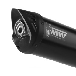 Scarico completo Mivv Mover Steel Black per Piaggio Beverly 400 HPE Scarico completo Mivv Mover Steel Black per Piaggio Beverly 400 HPE