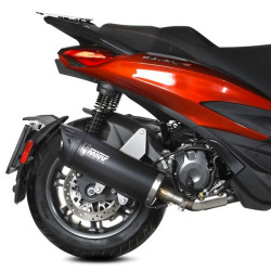 Scarico completo Mivv Mover Steel Black per Piaggio Beverly 400 HPE Scarico completo Mivv Mover Steel Black per Piaggio Beverly 400 HPE