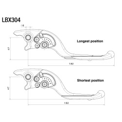 Leva freno Rizoma Adjustable Plus per varie moto BMW, MV Agusta, Suzuki, Triumph Leva freno Rizoma Adjustable Plus per varie moto BMW, MV Agusta, Suzuki, Triumph