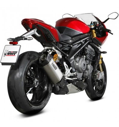 Terminale Mivv SR-1 Titanio per Triumph Speed Triple 1200 RR e RS Terminale Mivv SR-1 Titanio per Triumph Speed Triple 1200 RR e RS